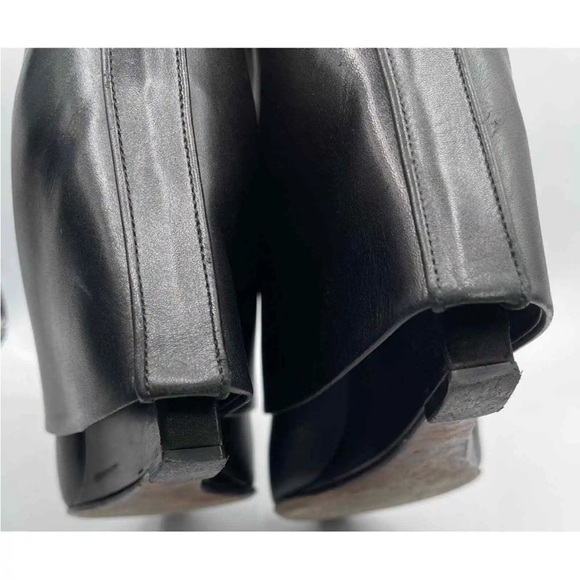 GIVENCHY Black Leather Short Shark Lock Ankle Boots Size 38 (7.5) - Picture 10 of 14